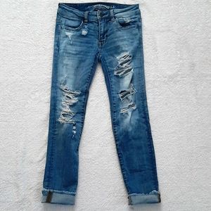 American eagle ripped jeans